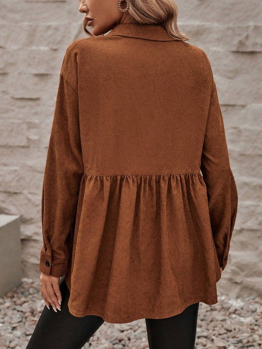 Vintage Loose-Fitting Single-Breasted Shirt