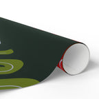 Joy & Gifts Holiday Wrapping Paper Roll — Green Red Present Pattern