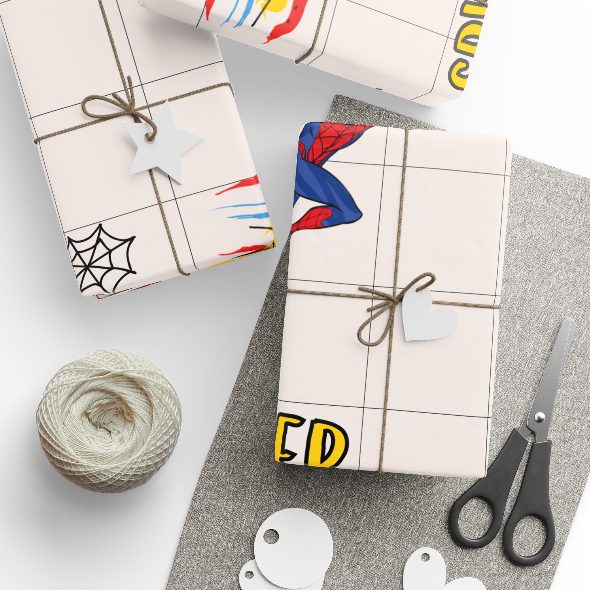Spider-Man Comic Wrapping Paper — Retro Superhero Gift Wrap (Children’s Birthday, Marvel Fans)