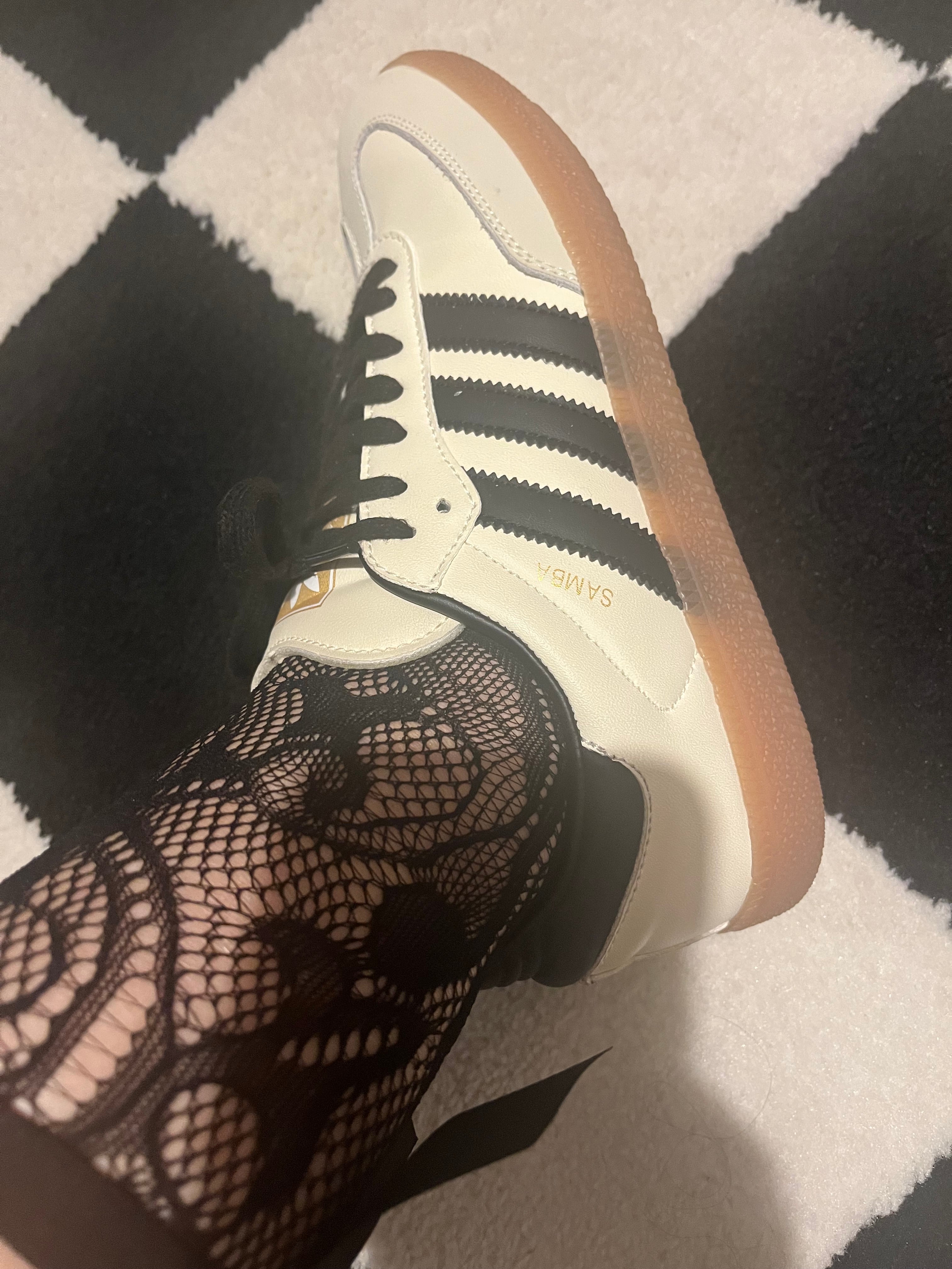 Adidas Sambas White / Brown Sole