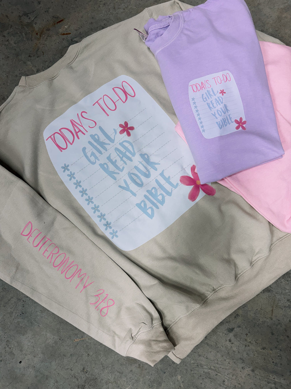 Todays to-do Girl, read your bible