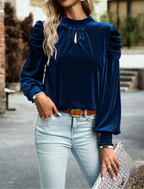 Fiery Velvet Blouse