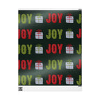 Joy & Gifts Holiday Wrapping Paper Roll — Green Red Present Pattern