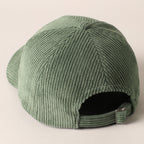 Football Game Day Patch Corduroy Cap