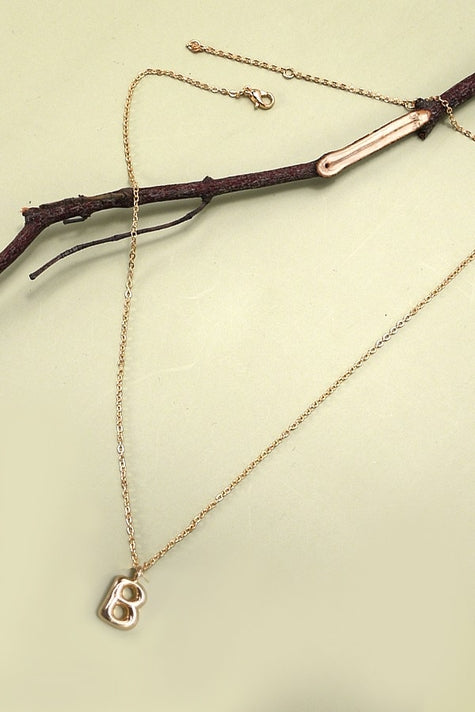 Bubble Balloon Personalized Initial Necklace