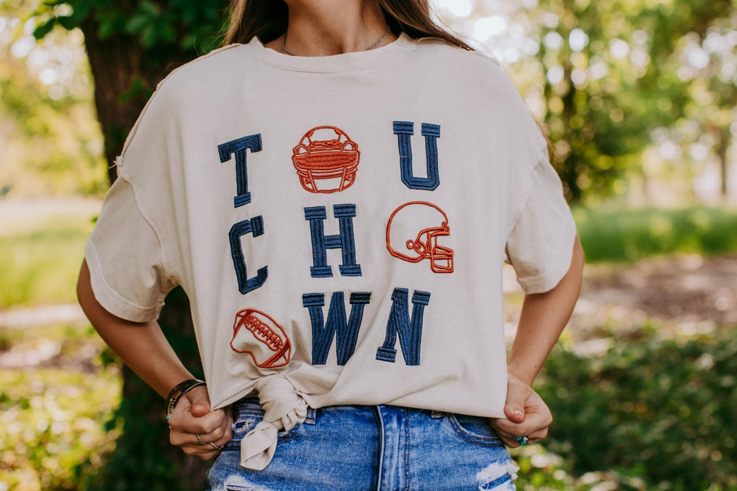 Acid Washed Engraved 3D Embroider Tee | Preorder