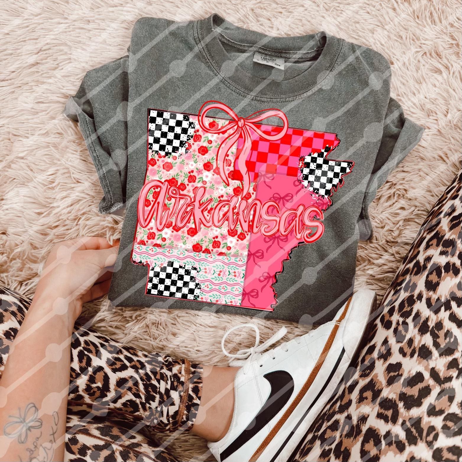 Arkansas patchwork tee or sweatshirt