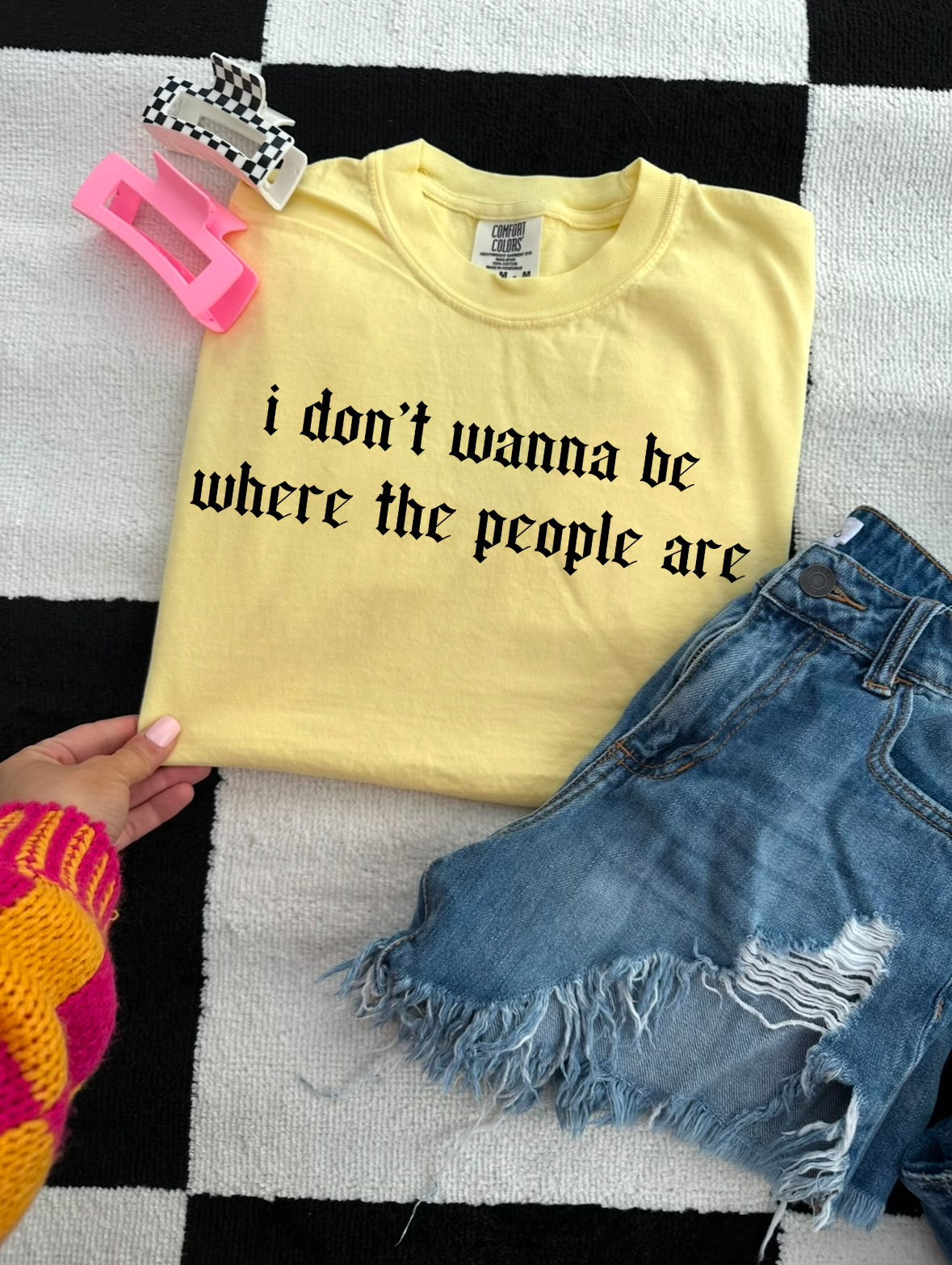 I don't want to be where the people are tee or sweatshirt