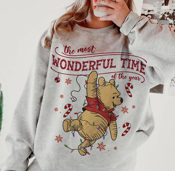 its the most wonderful time of the year pooh tee or sweatshirt