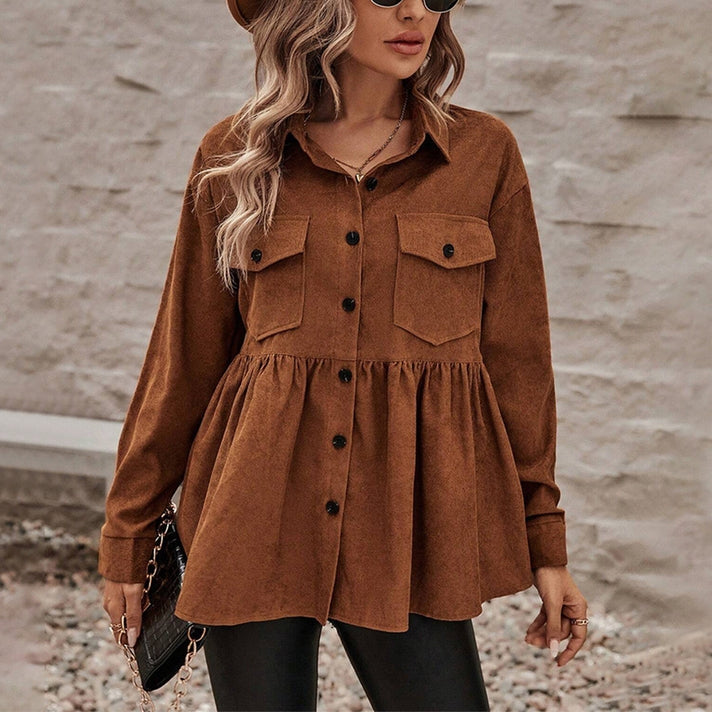 Vintage Loose-Fitting Single-Breasted Shirt