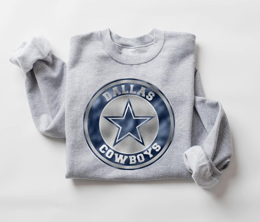 Cowboys Foil Crewneck
