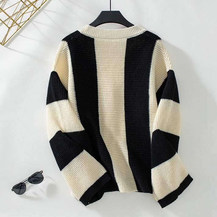 Halloween Contrasting Knitted Cardigan