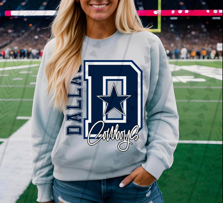 Cowboys Star Crewneck
