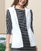 Zip Up Fleece Vest Jacket with Pockets