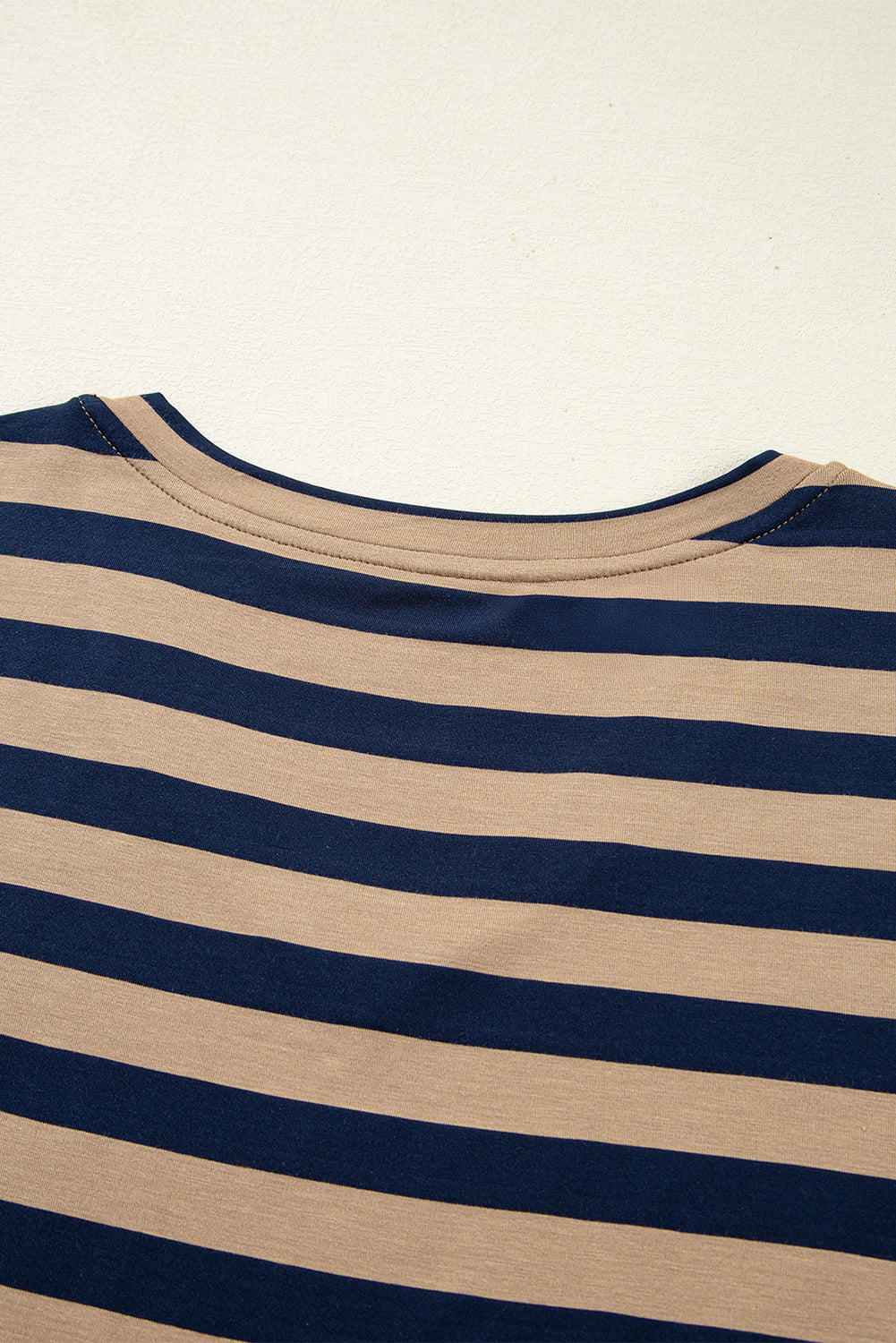 Fiery Red Black Stripe Print V Neck Maxi Dress with Side Splits