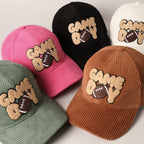 Football Game Day Patch Corduroy Cap