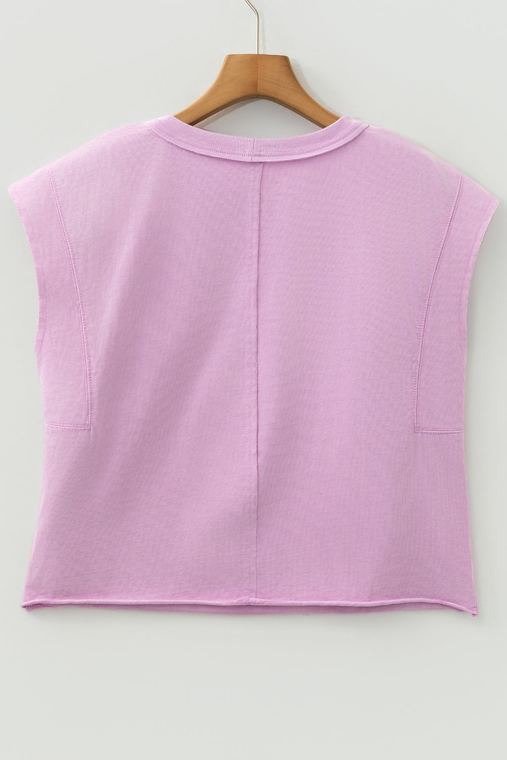 Bright Pink Mineral Wash Boxy Fit Cotton Tank Top