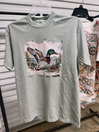 Watercolor mallard duck tee or sweatshirt