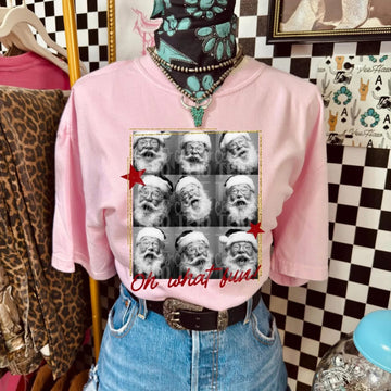 Oh what fun santa polaroid tee or sweatshirt