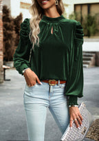 Fiery Velvet Blouse