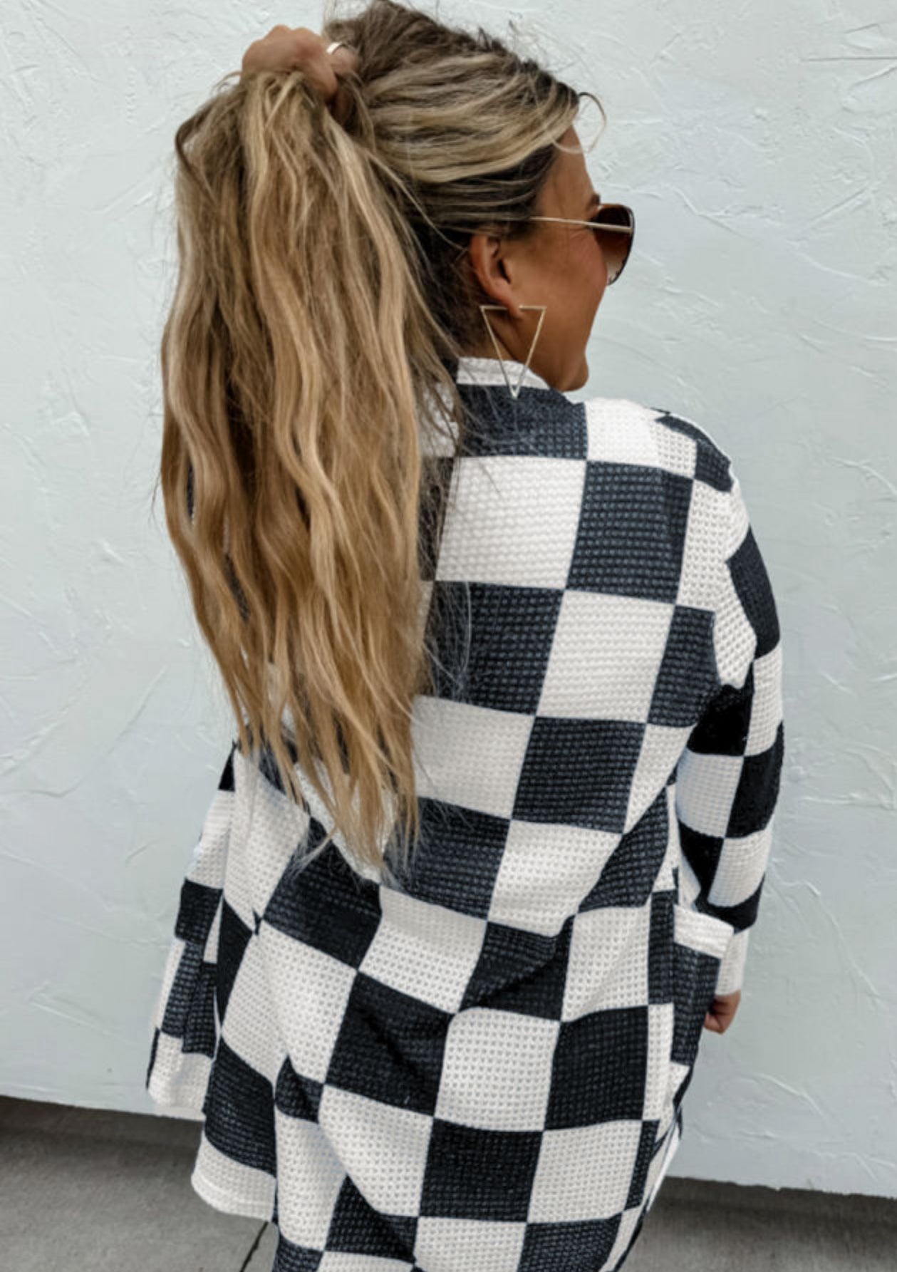 Checkered Cardigan