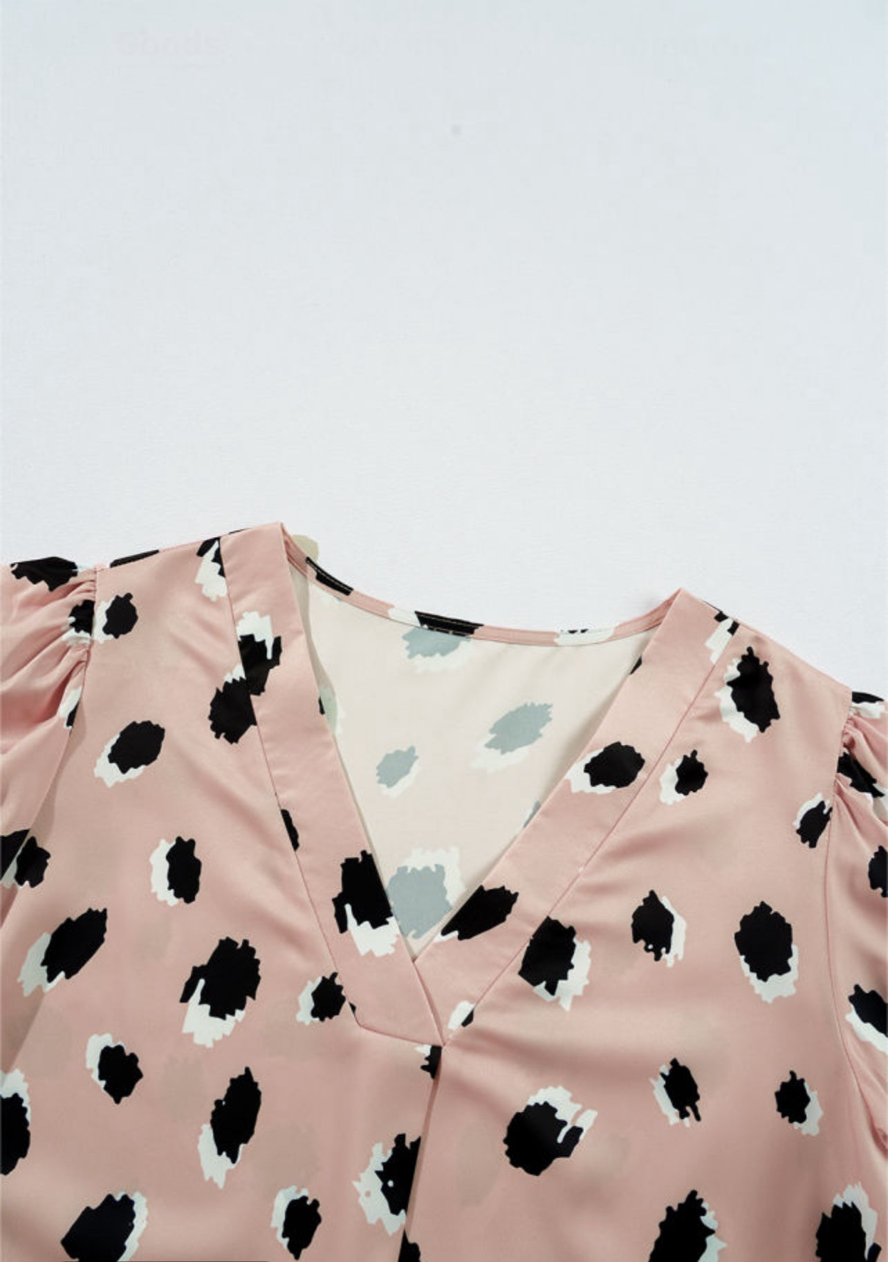 Leopard V Neck Blouse