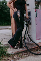 Leopard Flare Pants