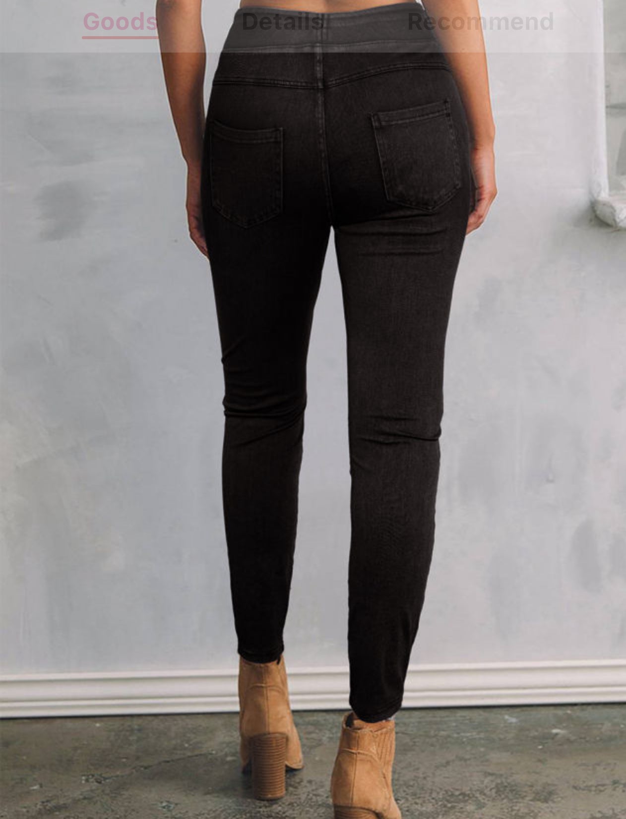 Solid Color High Waist Fit Jeggings