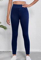 Solid Color High Waist Fit Jeggings