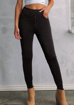 Solid Color High Waist Fit Jeggings