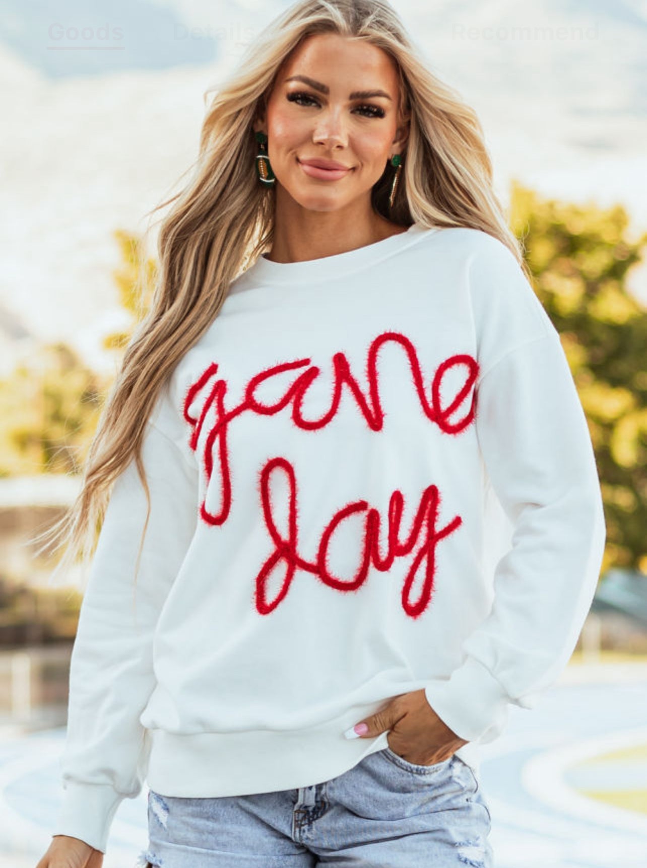 Tinsel Game Day Sweater