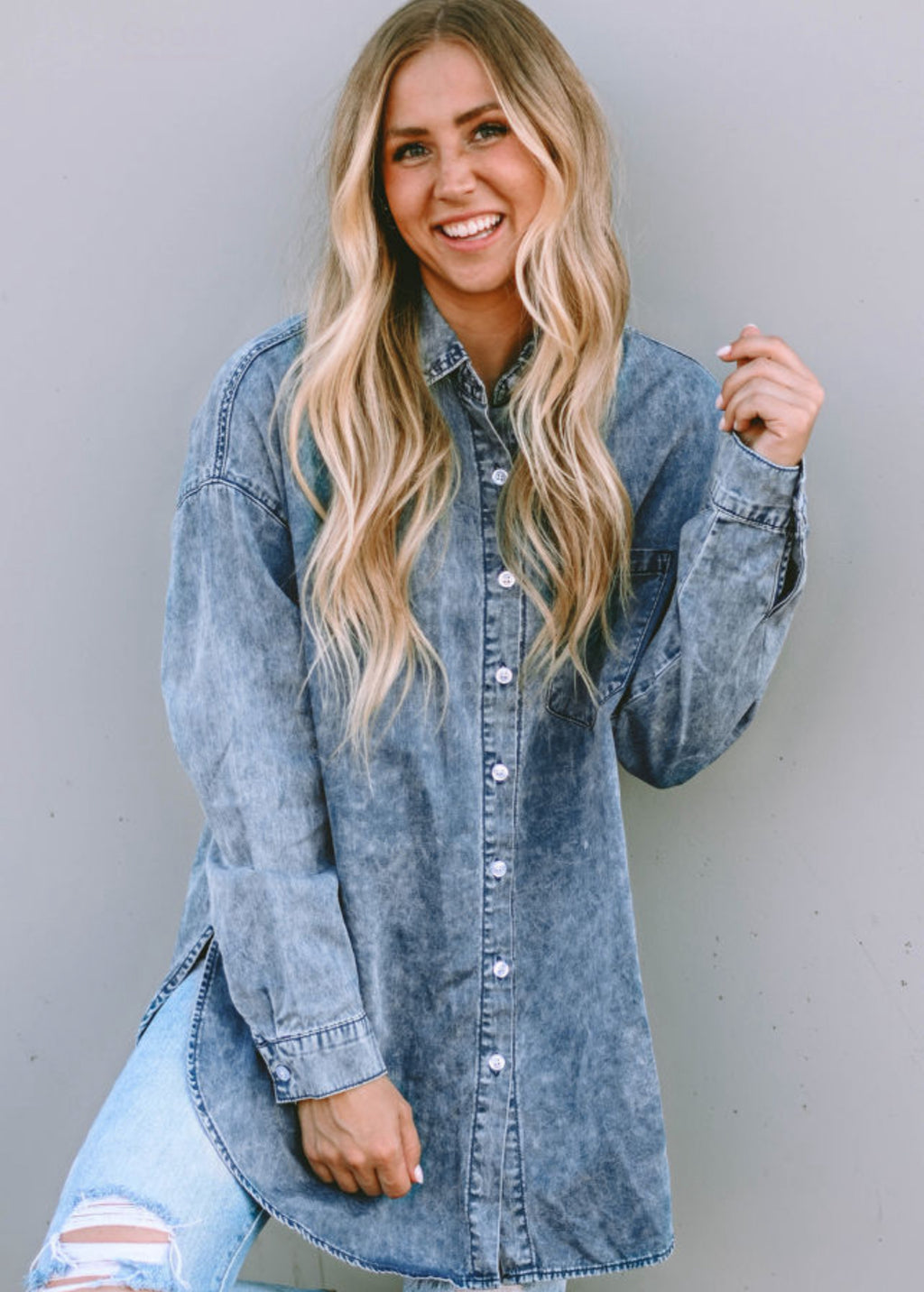 Blue Sky Vintage Denim Shirt