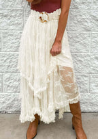 Beige Lace Skirt