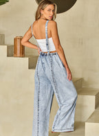 Light Washed Overalls