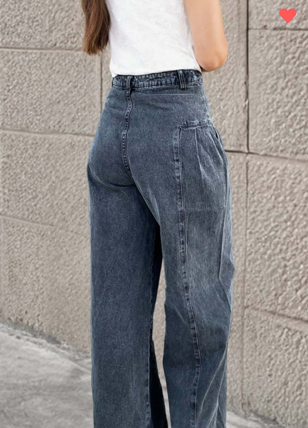 Pleaded Wide Leg Mineral Pants