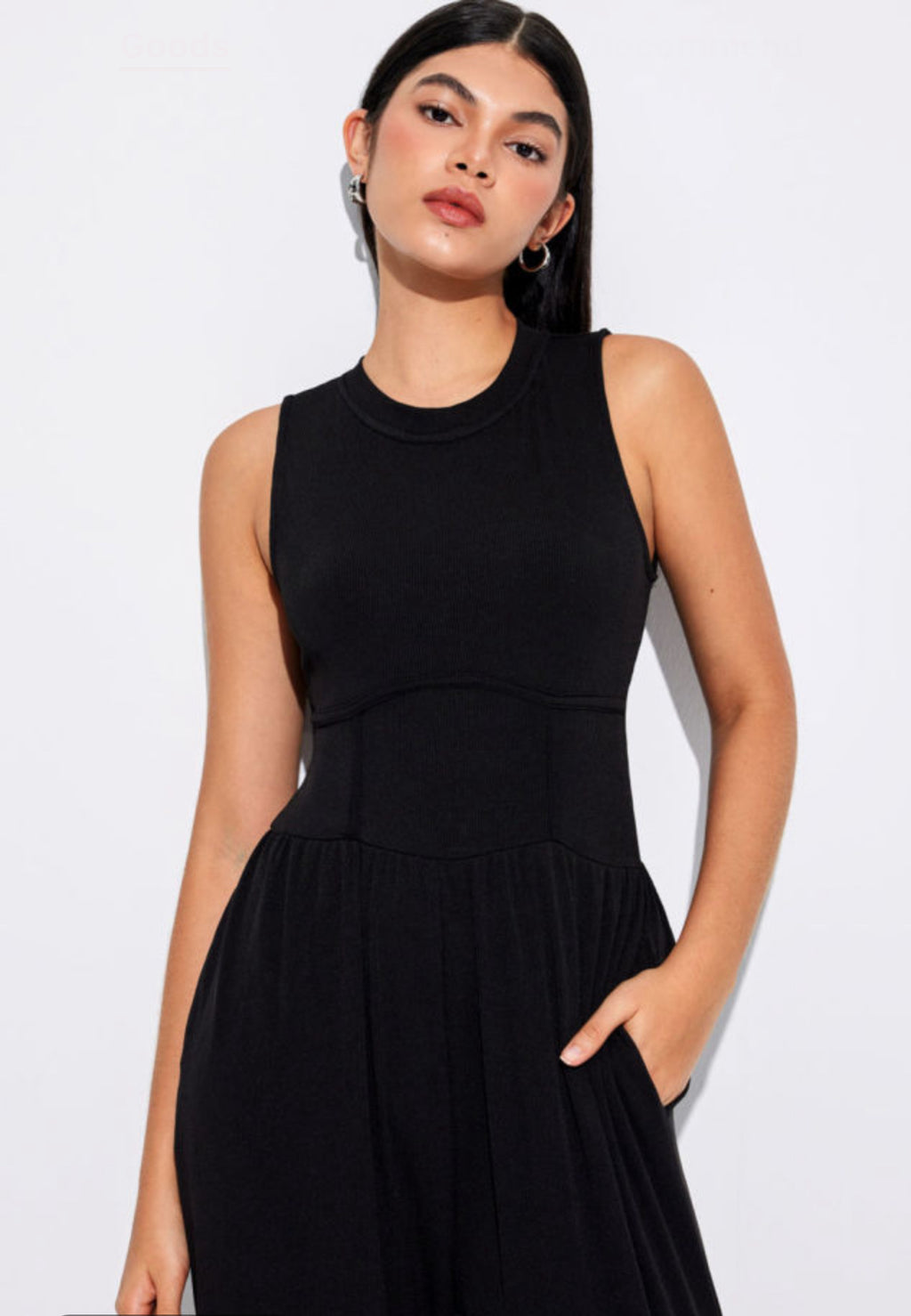 Black Cinched Waist Jumpsuit