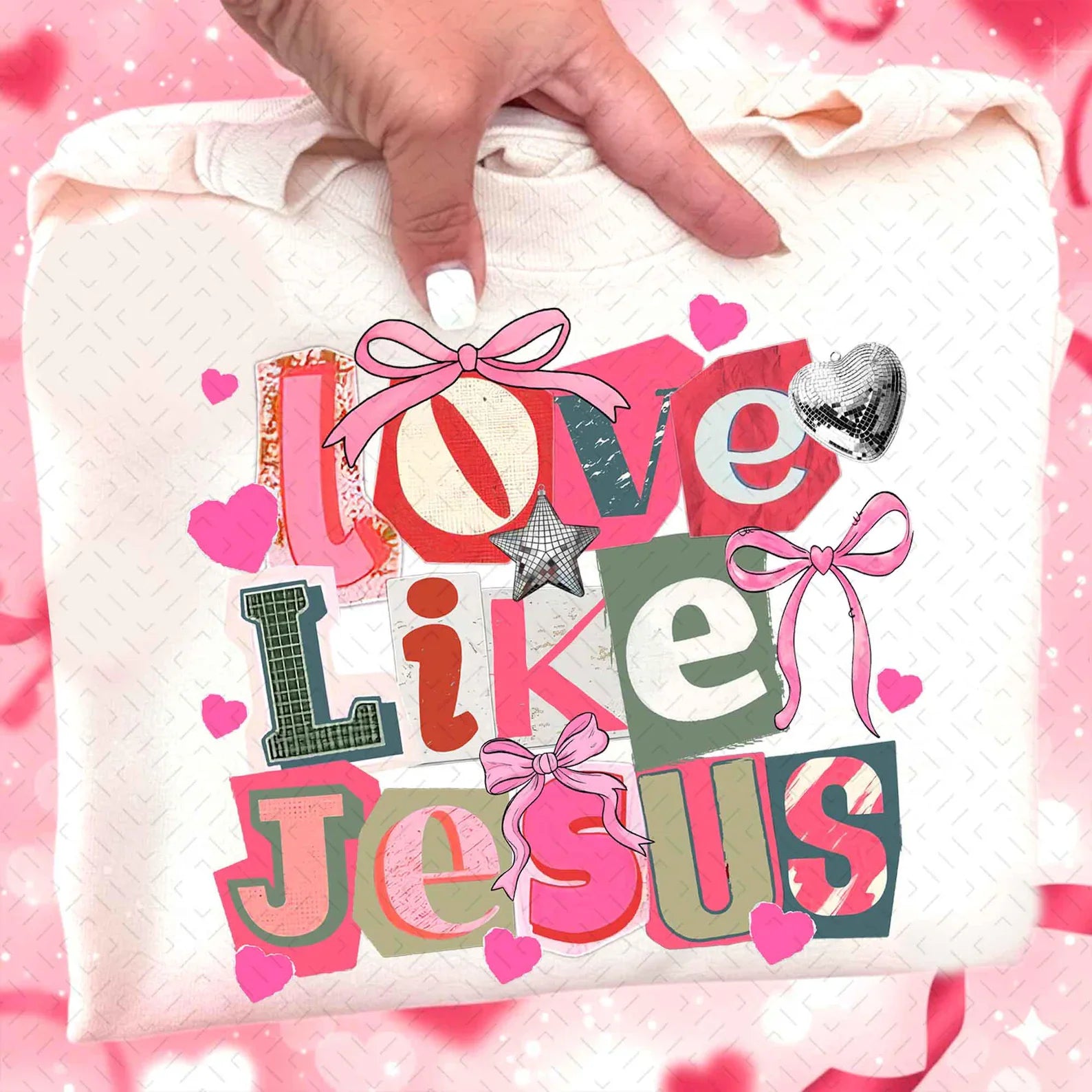 Love like Jesus comfort color tee