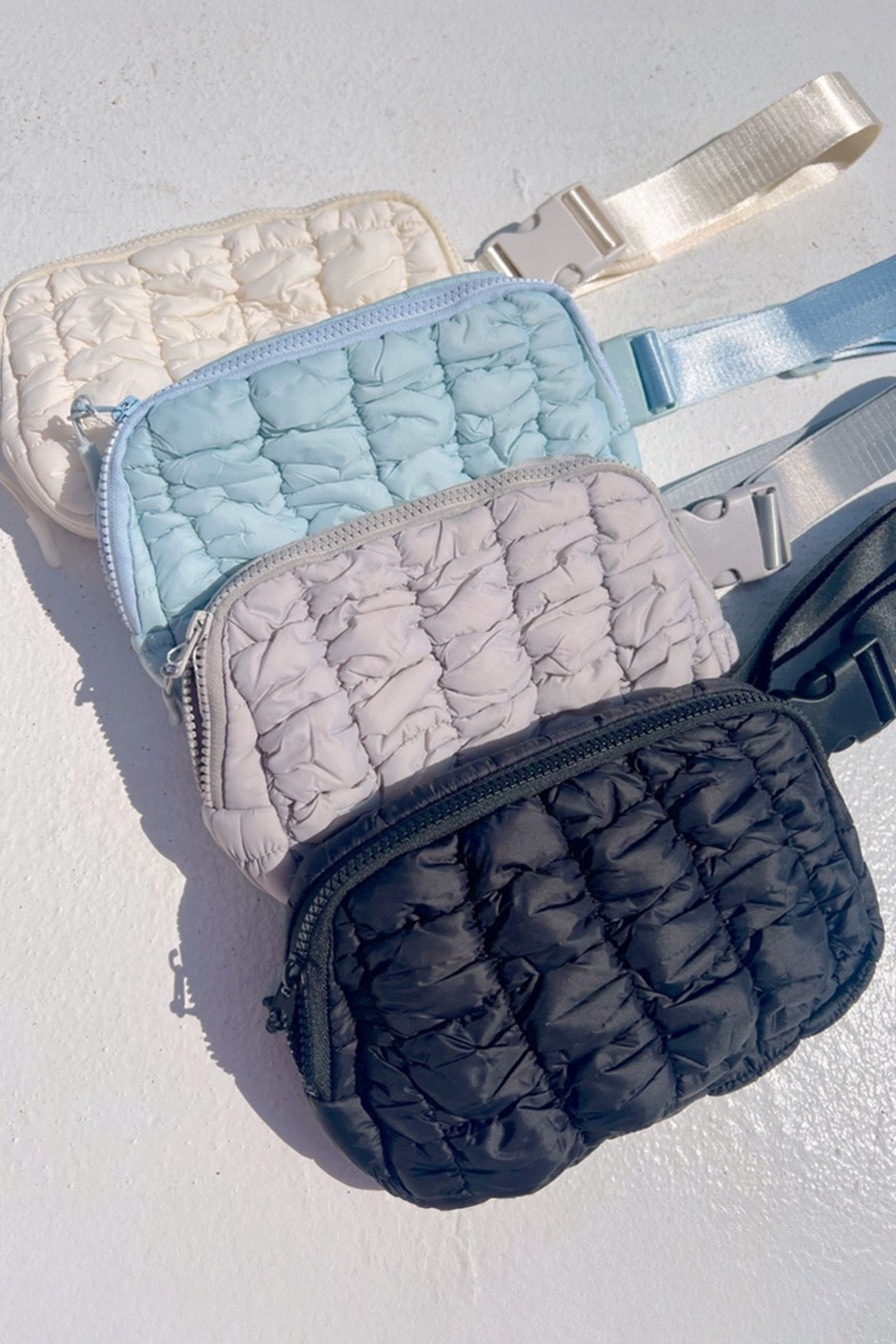 Quilted Puffer Belt Fanny Pack