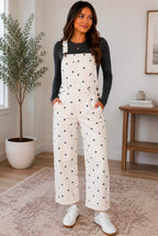 Polka Dot Barrel Overalls