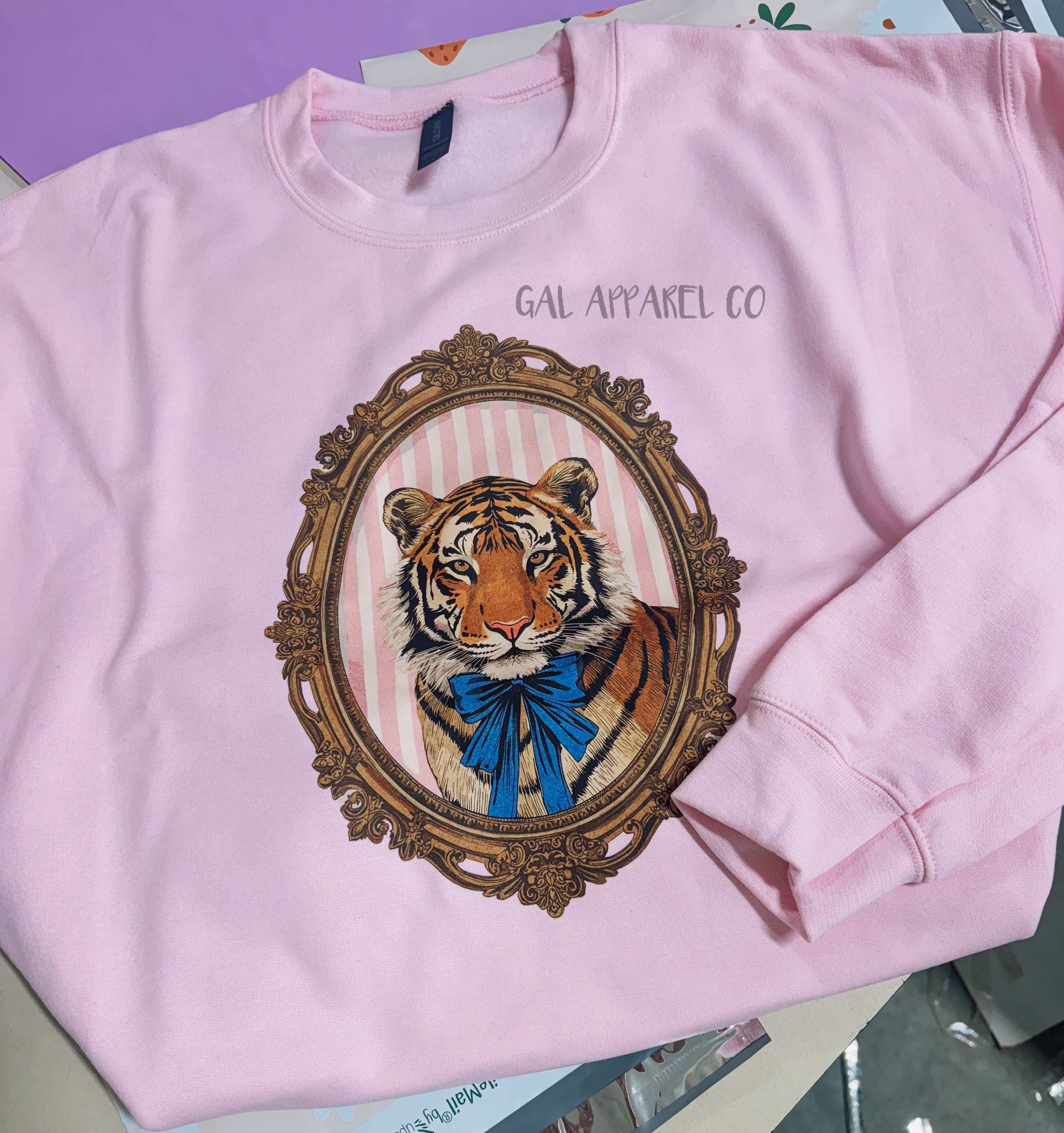 Tiger Graphic Tee Coquette | Vintage Tiger Shirt | Bow Tiger Tee | Western Boutique Shirt | Comfort Colors Graphic Tee