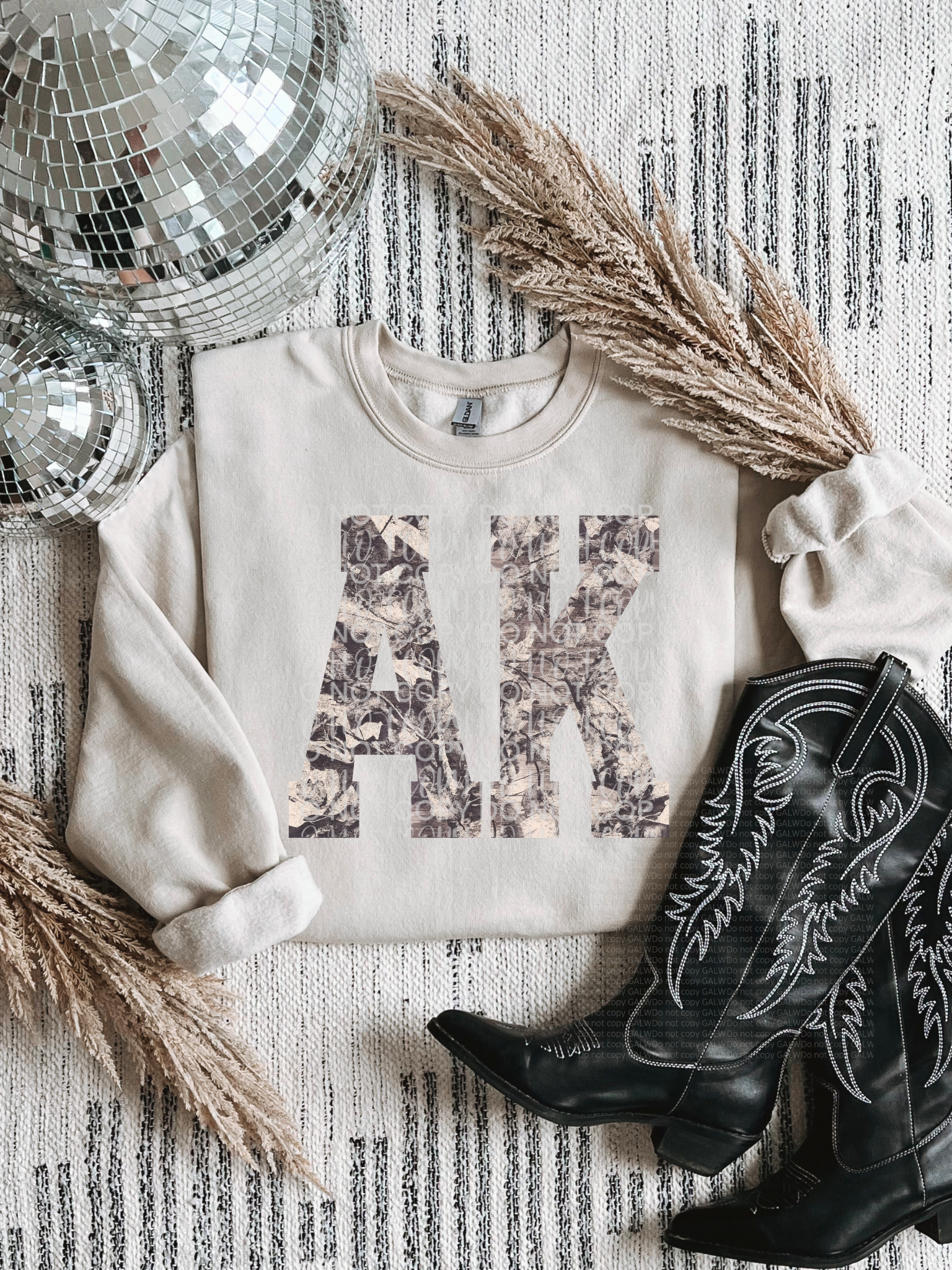 Trendy camo AK tee or sweatshirt