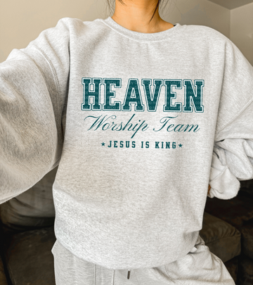 Heaven Worship Team — Jesus Is King Tee or Sweatshirt