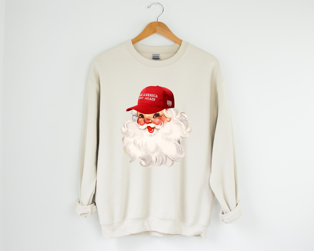 MAGA Retro Santa design tee or sweatshirt 2024