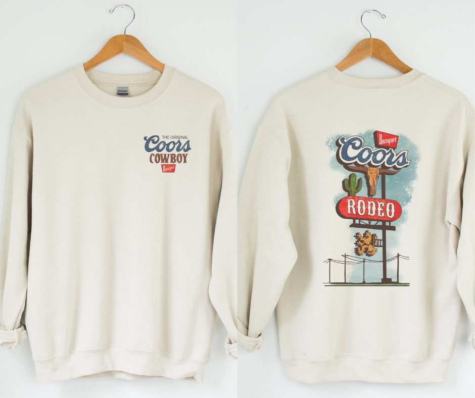 Coor Cowboy Rodeo Sign Design