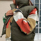 Zipper Stand-Up Collar Outerwear Vest Jacket