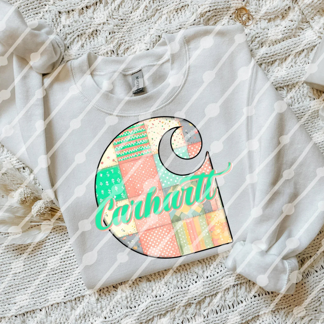 EASTER patchwork CH tee or sweatshirt
