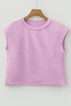 Bright Pink Mineral Wash Boxy Fit Cotton Tank Top