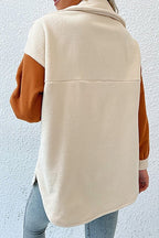 Button Down Lapel Jacket with Pockets