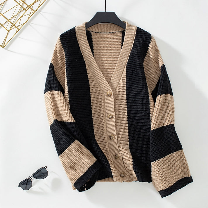Halloween Contrasting Knitted Cardigan