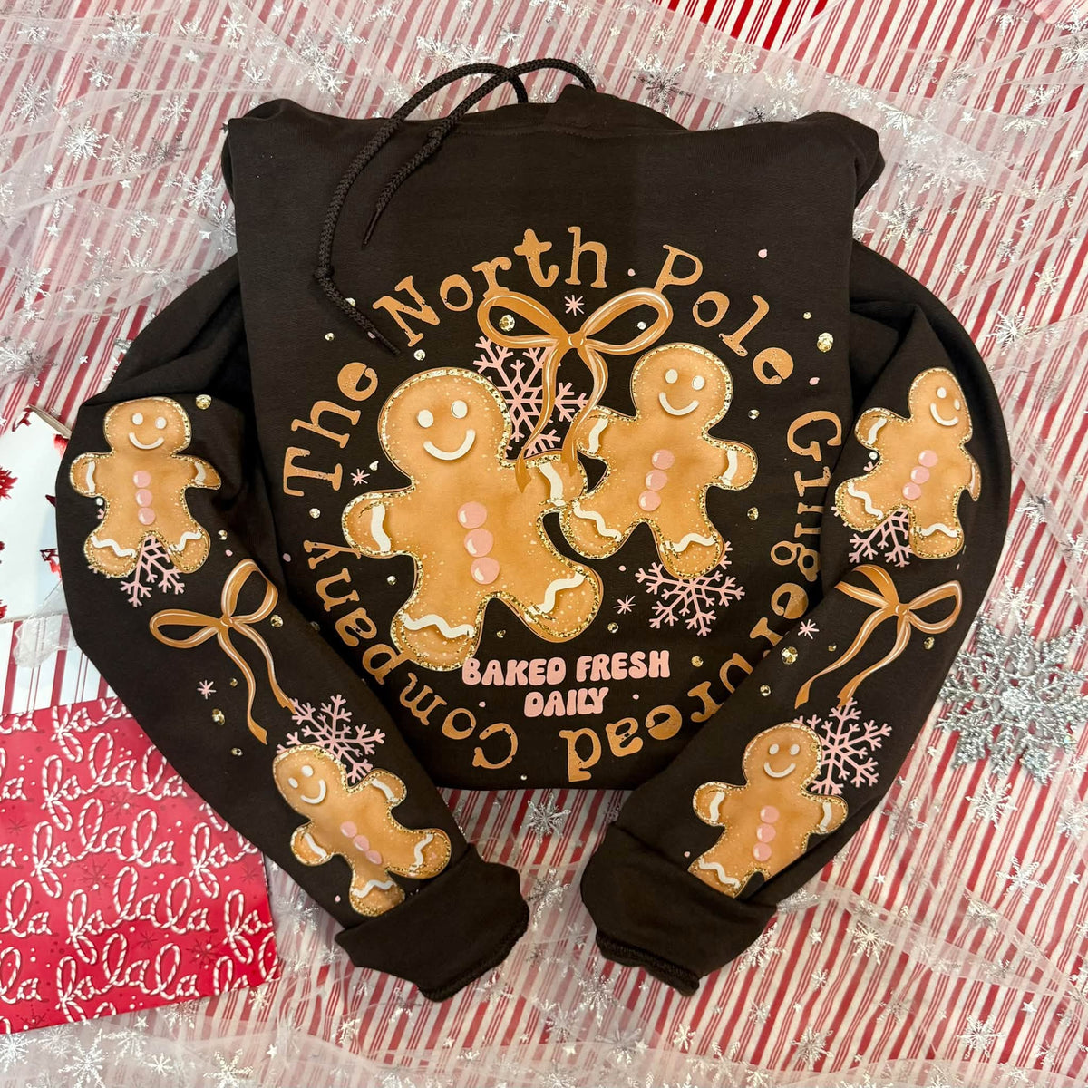 Santa's Reindeer Sage Green Gildan Tee